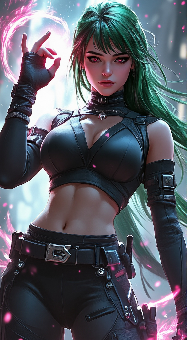 ai character: Moxxie  background