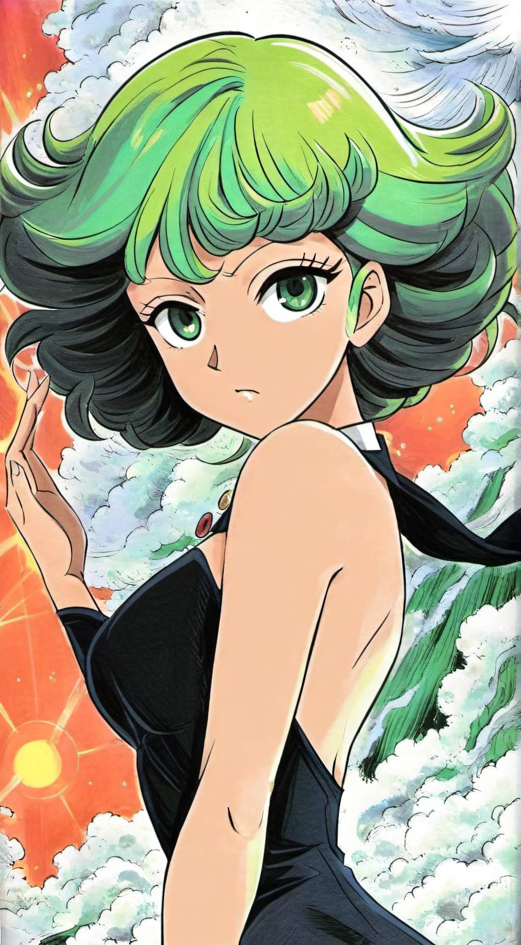 ai character: Tatsumaki background