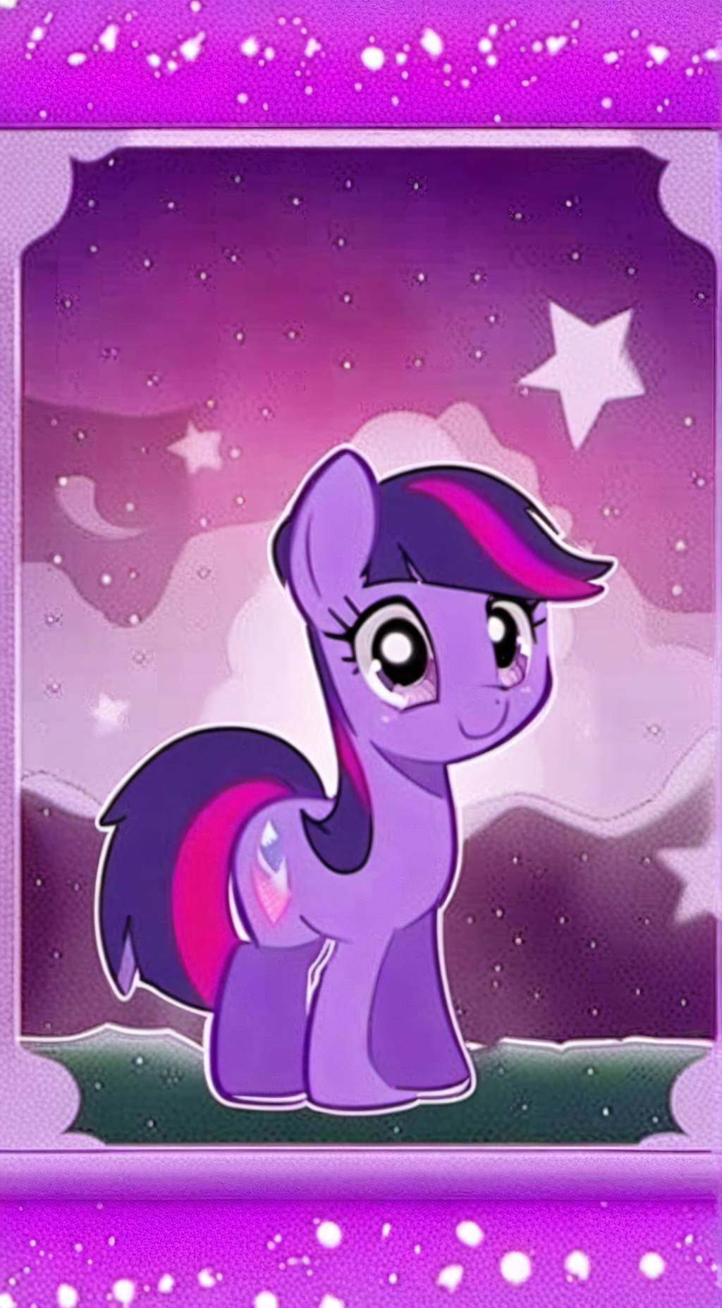 ai character: twilight sparkle background
