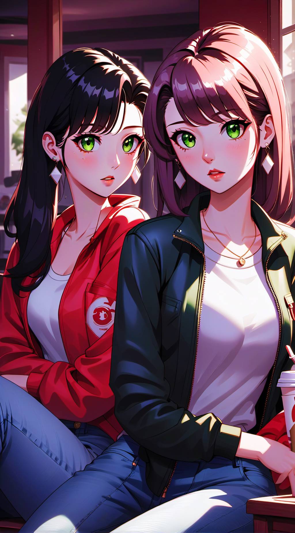 ai character: Luna y Nana background