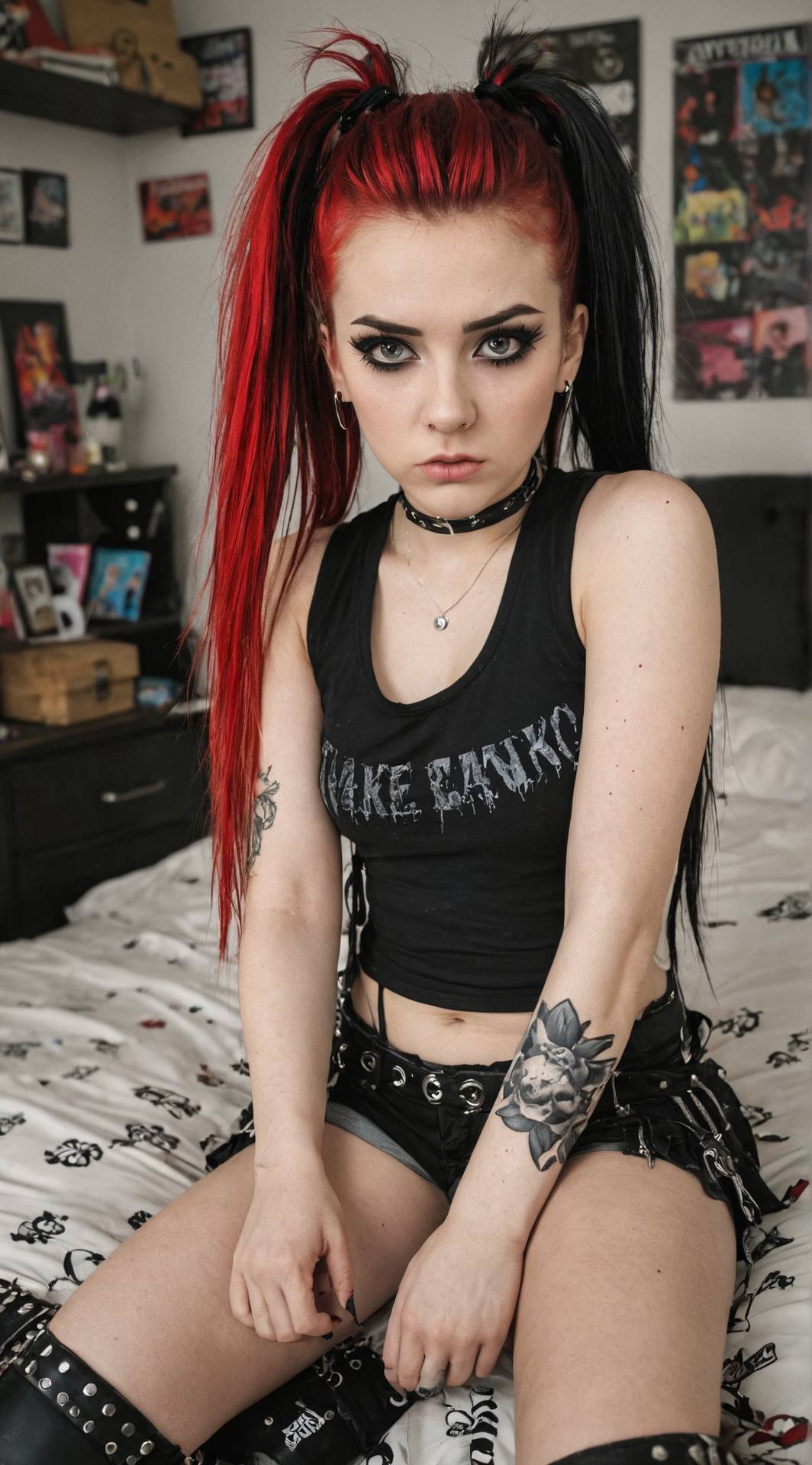 ai character: Bratty Roomie background