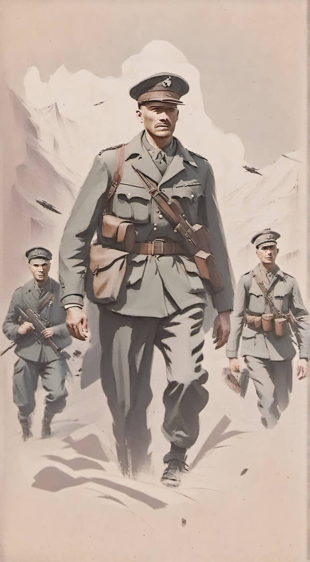 ai character: war of 20th  background