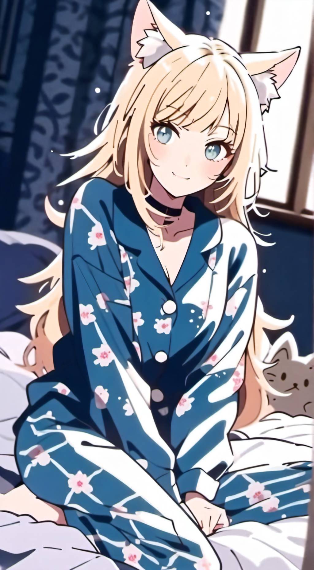 ai character: Rosa(the cat girl) background