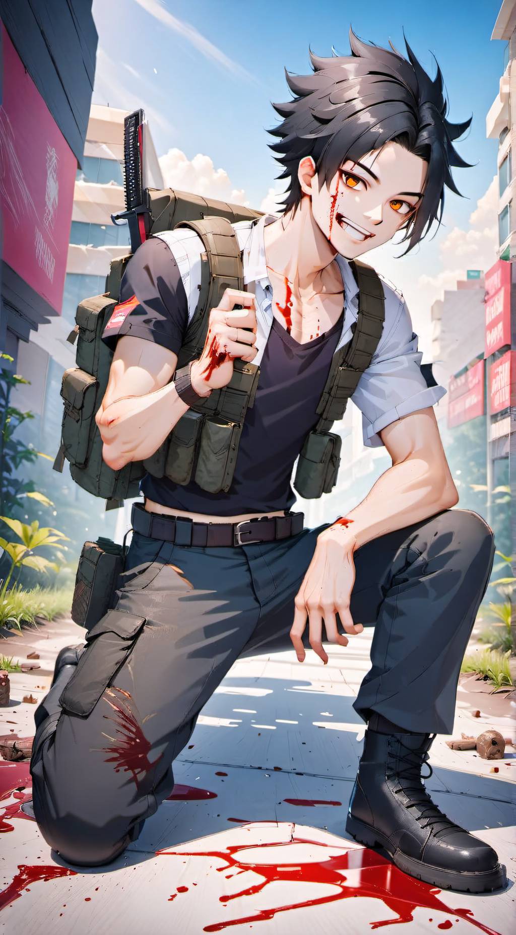 ai character: Dresden background