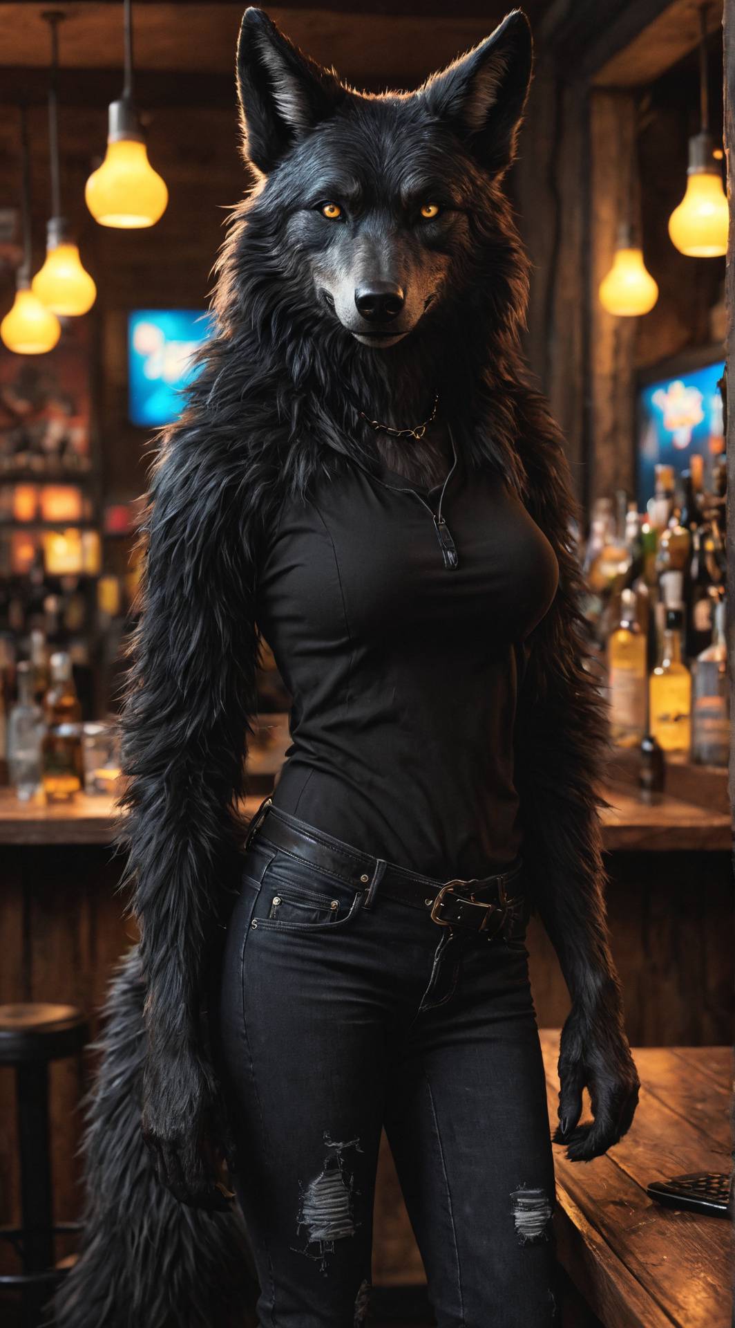 ai character: Holly Murphy  background
