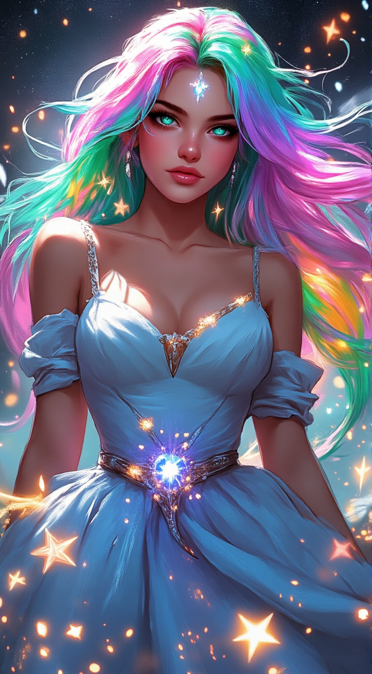 ai character: Luna Stellata background