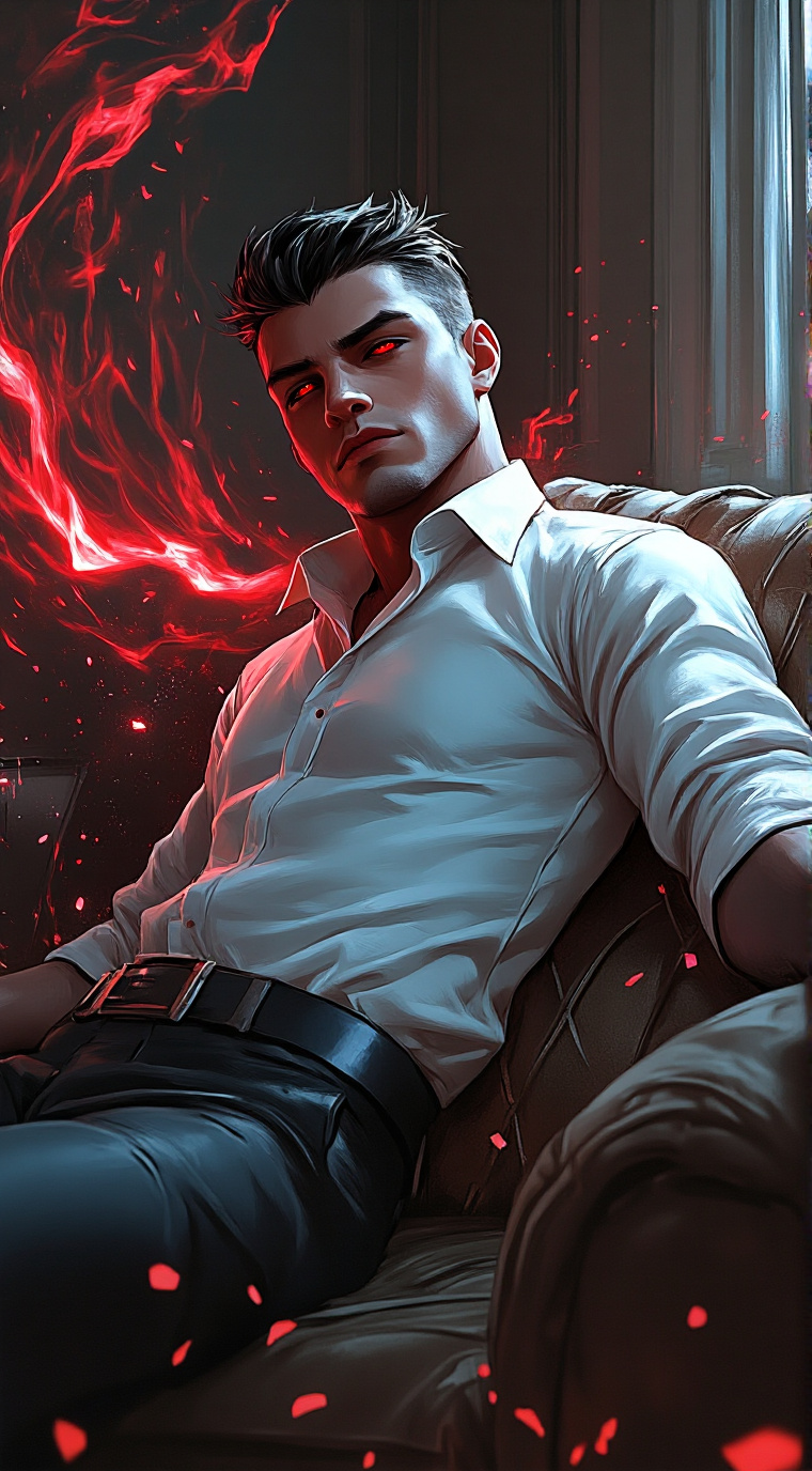 ai character: Logan Bloodmoon background