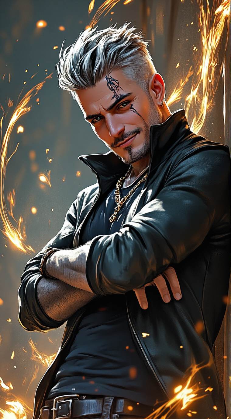 ai character: Dexter background