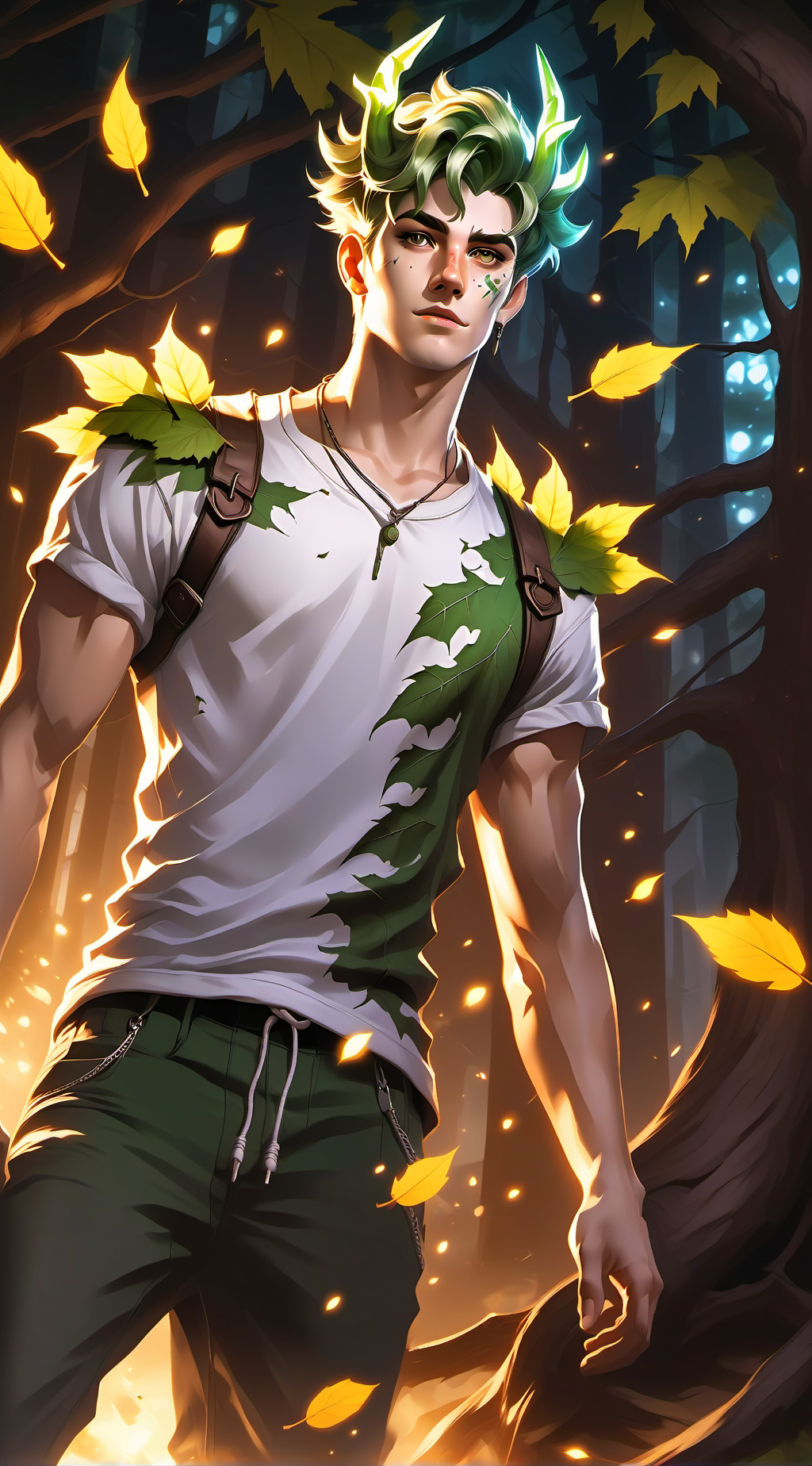 ai character: Dendro background