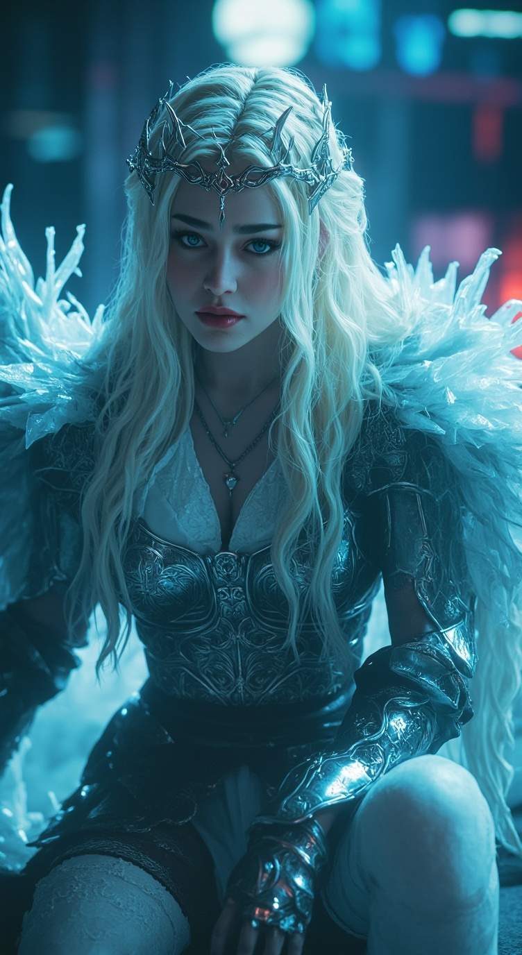 ai character: Selene Frostwind background