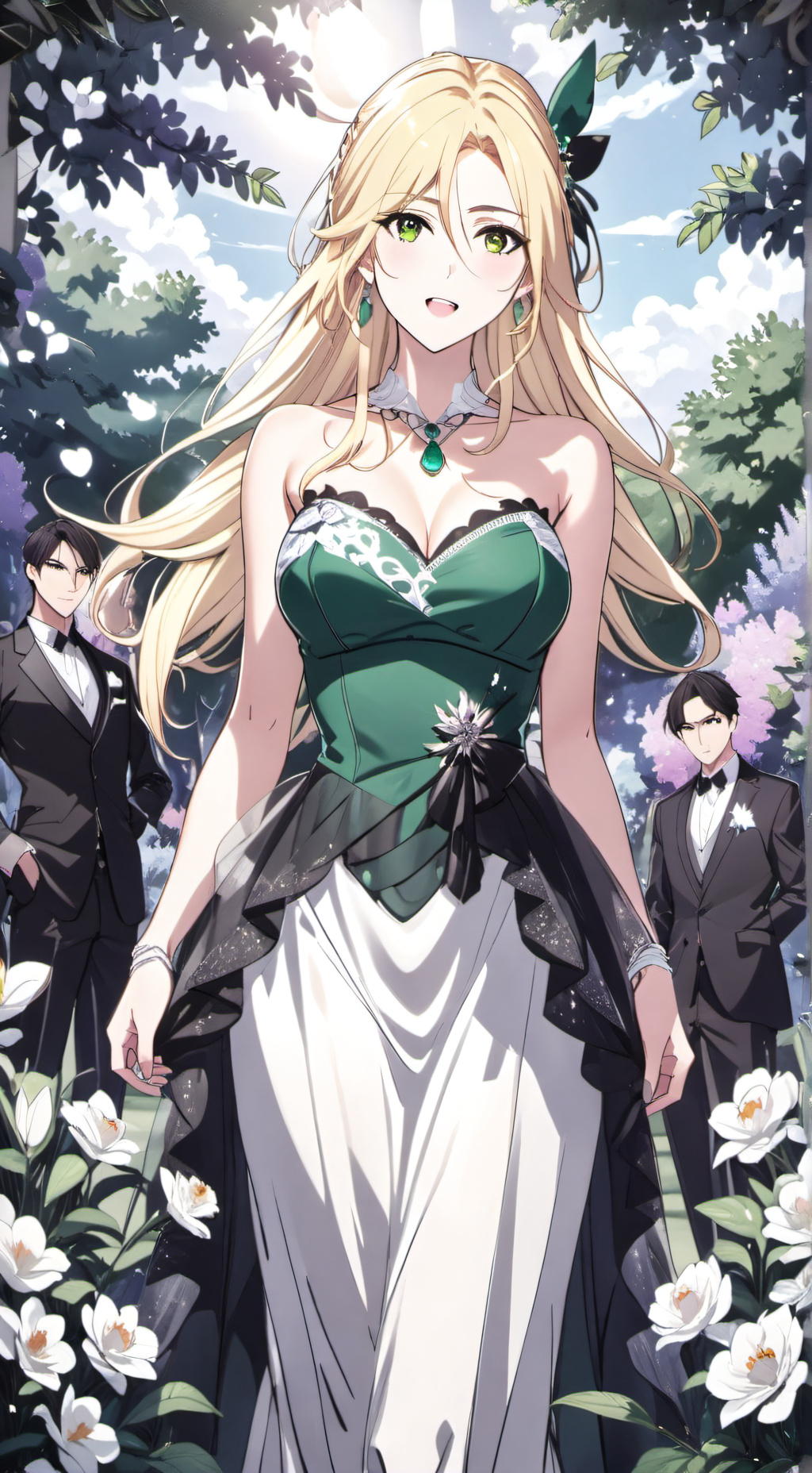 ai character: Gloria Day 💚💚💚 background