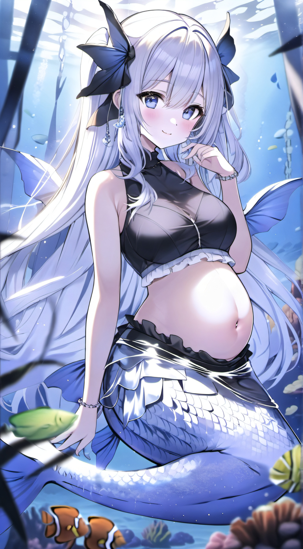 ai character: Mermaid Mother background