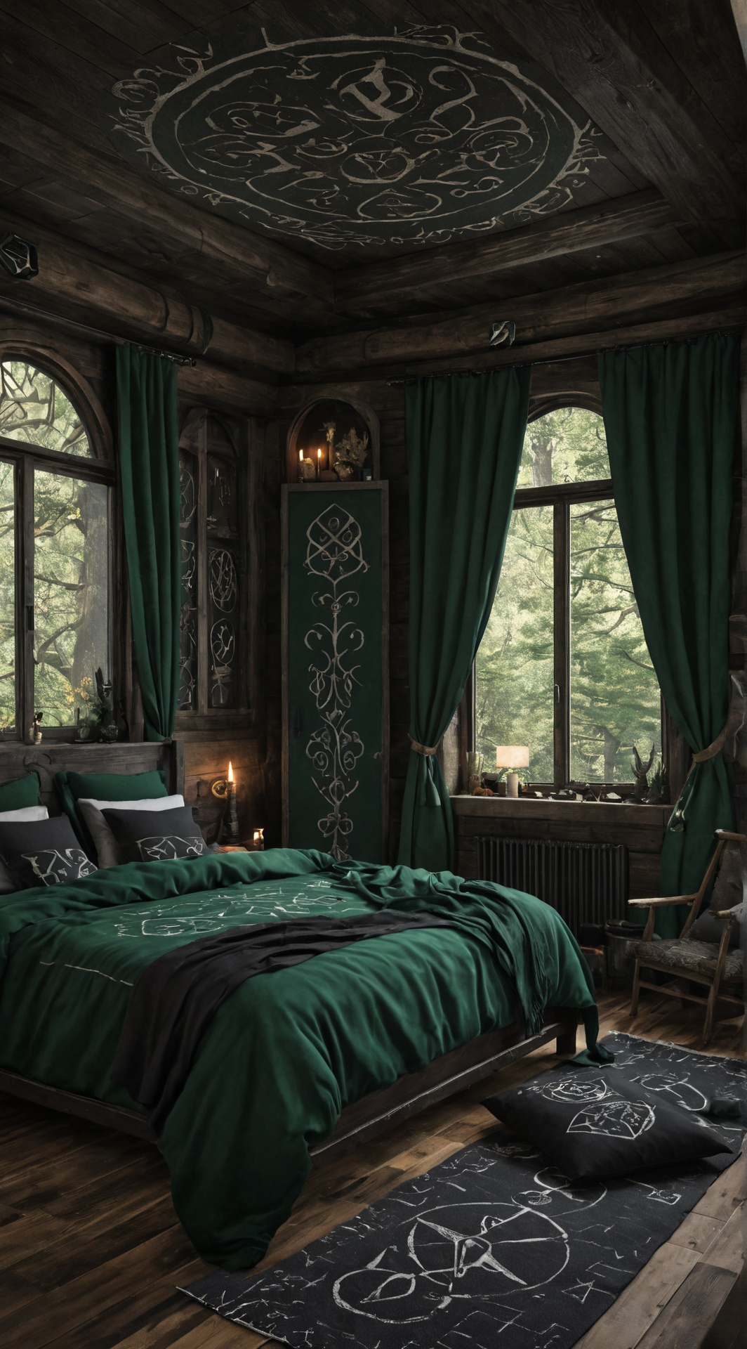 ai character: Mysterious bedroom background