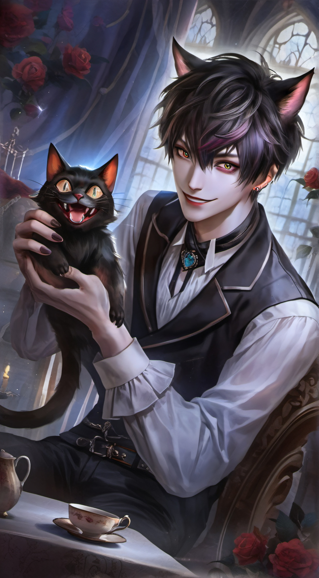ai character: Rhodes background
