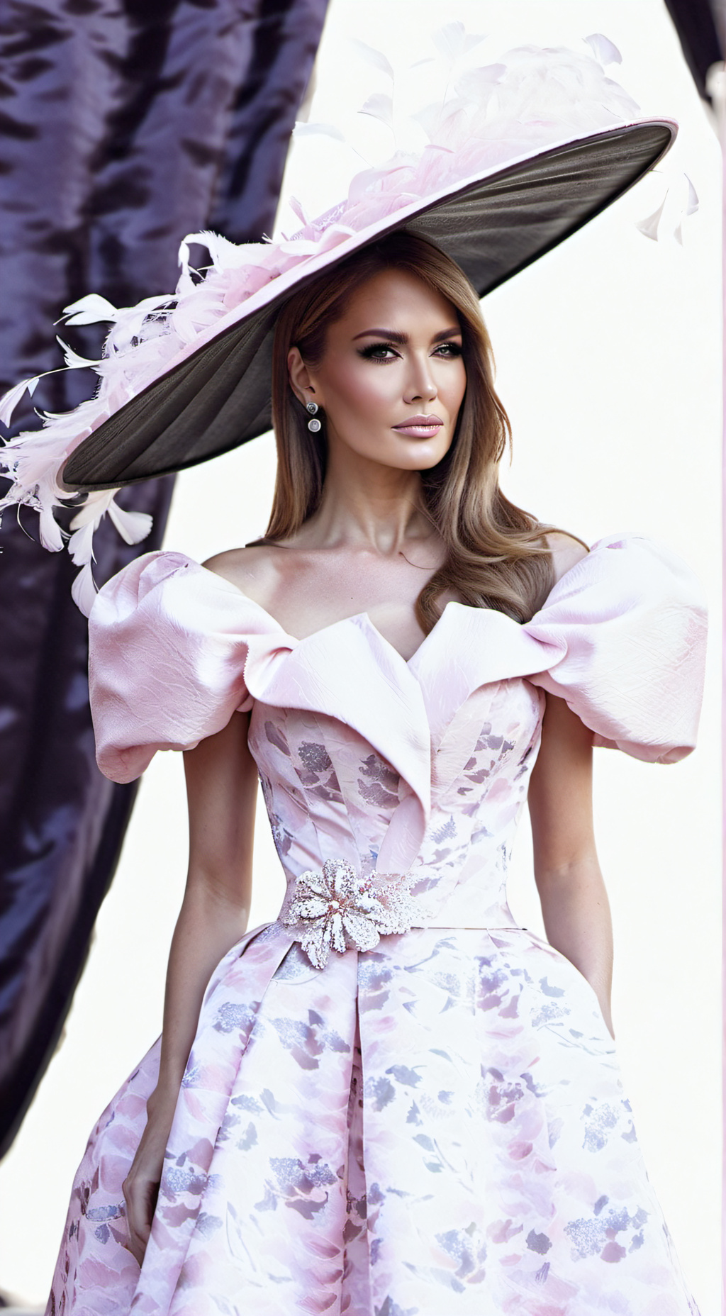 ai character: Melania Trump Coin background