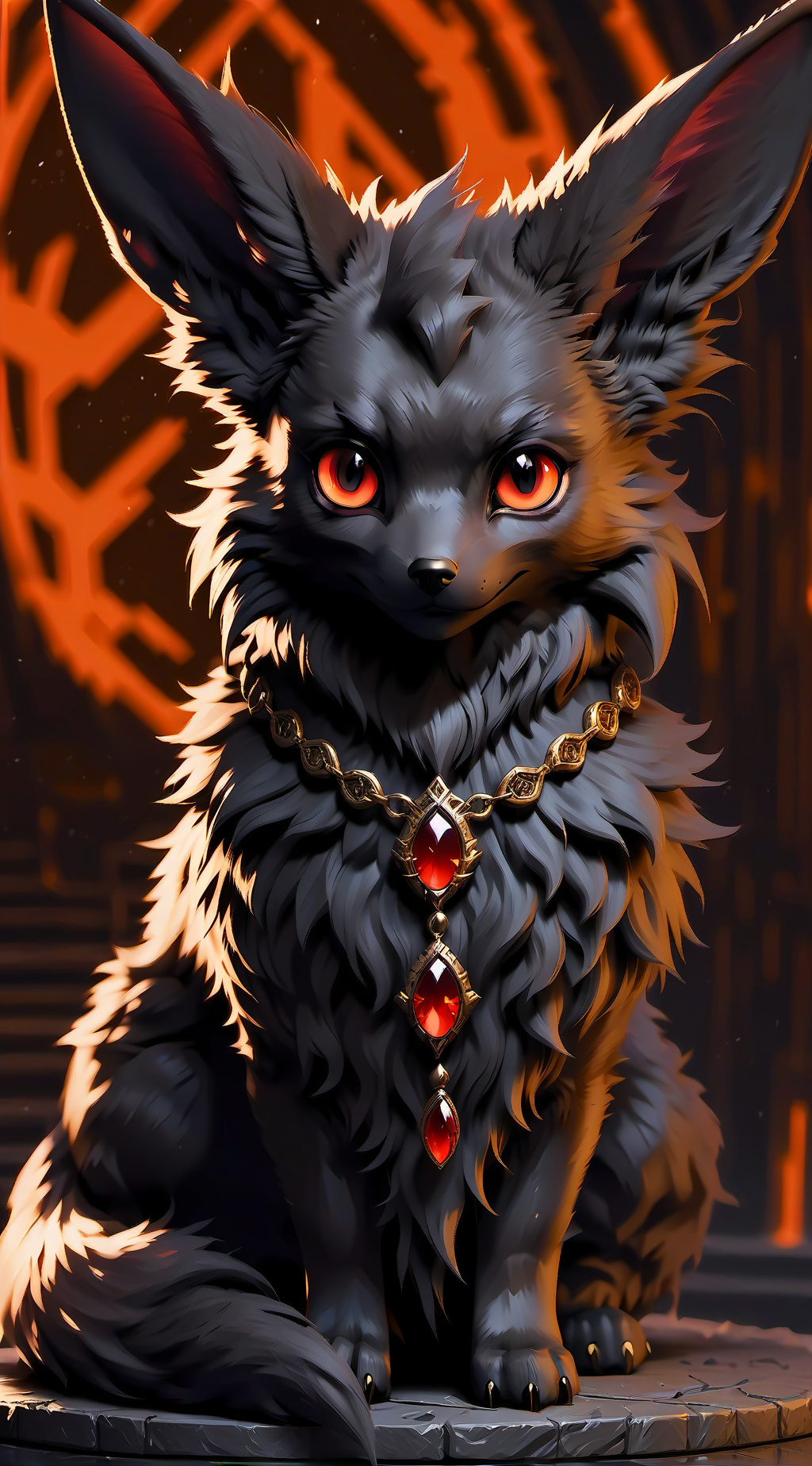 ai character: Eevee exe background