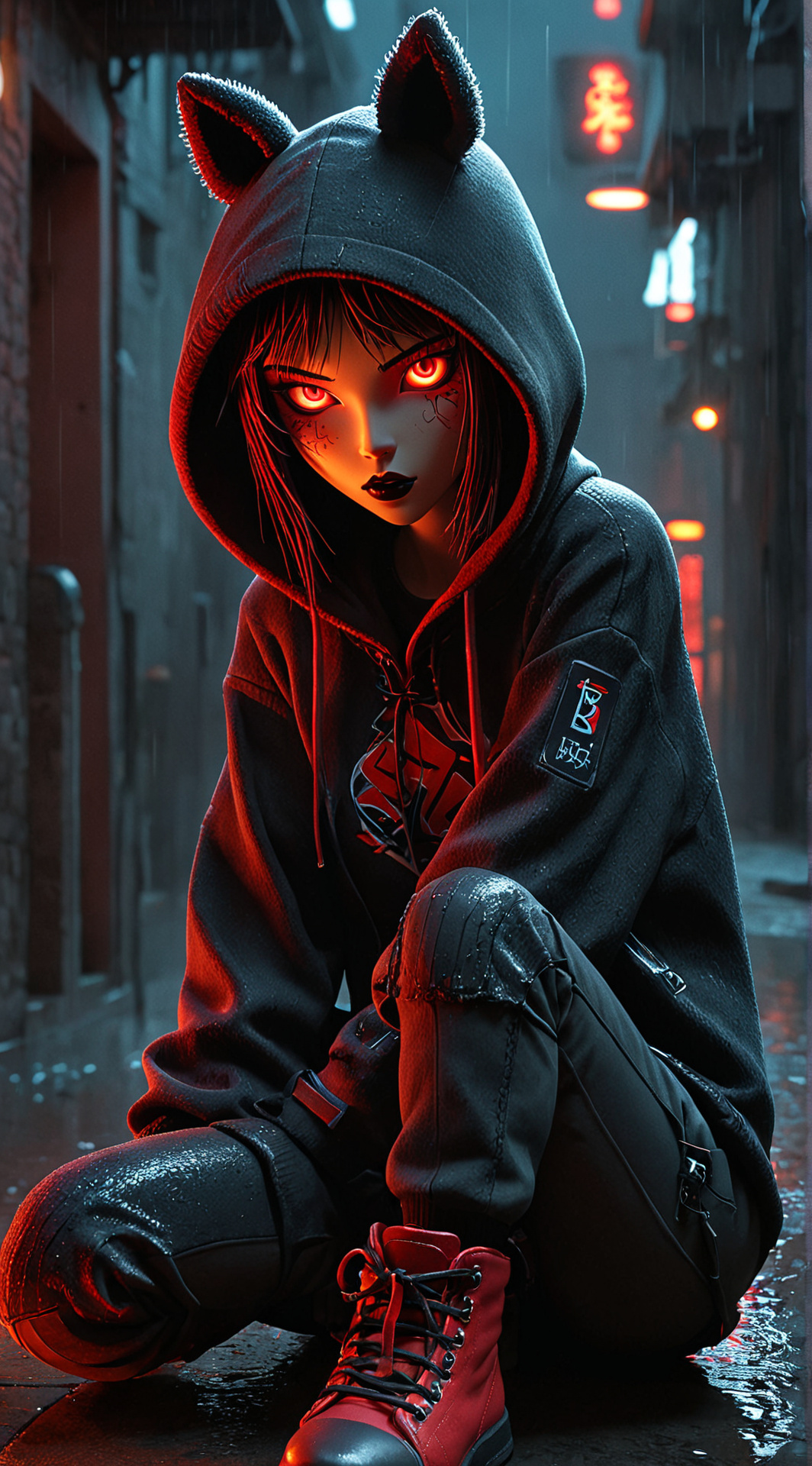 ai character: Luna background