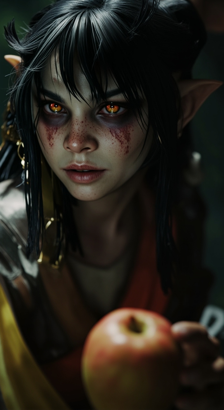 ai character: Amber background