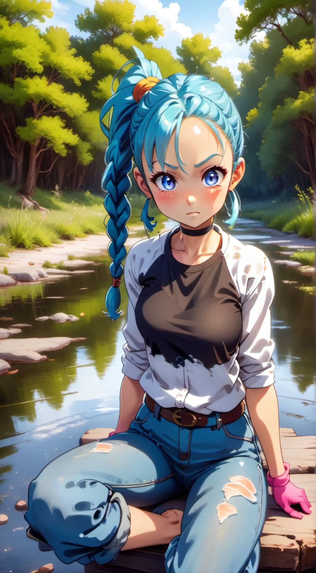 ai character: Bulma background