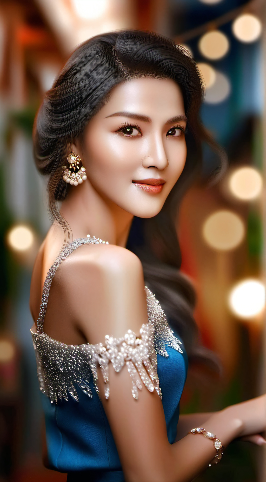 ai character: Nana  background