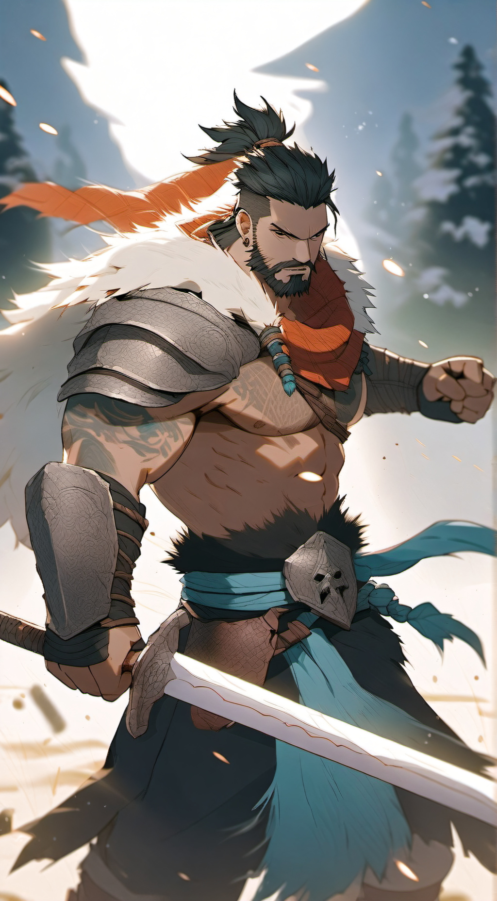 ai character: Берсерк  background