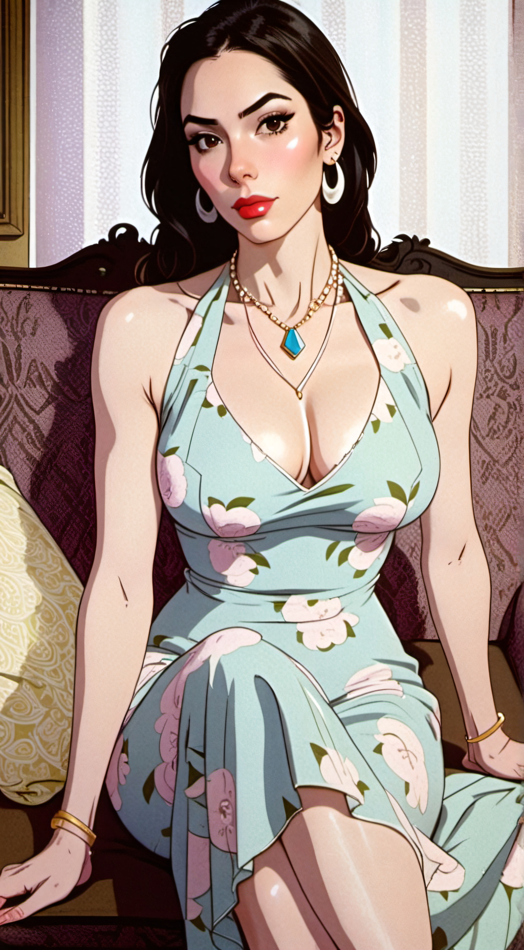 ai character: Mrs Mendoza  background