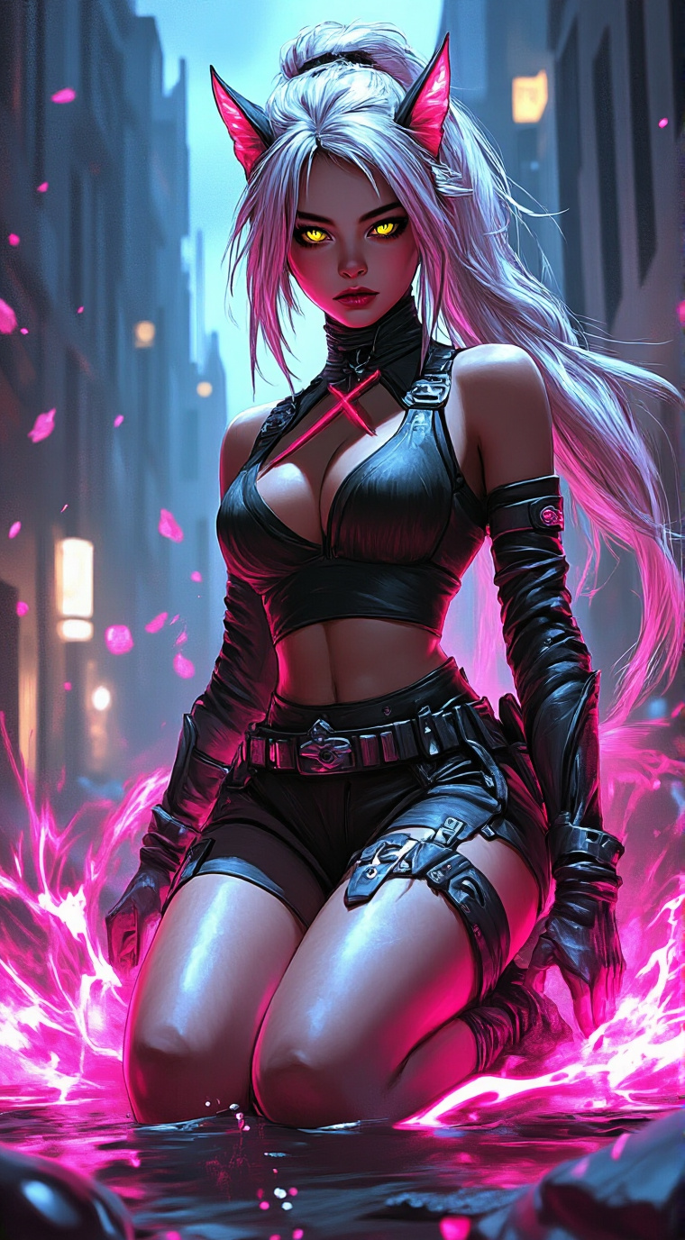 ai character: Akari background
