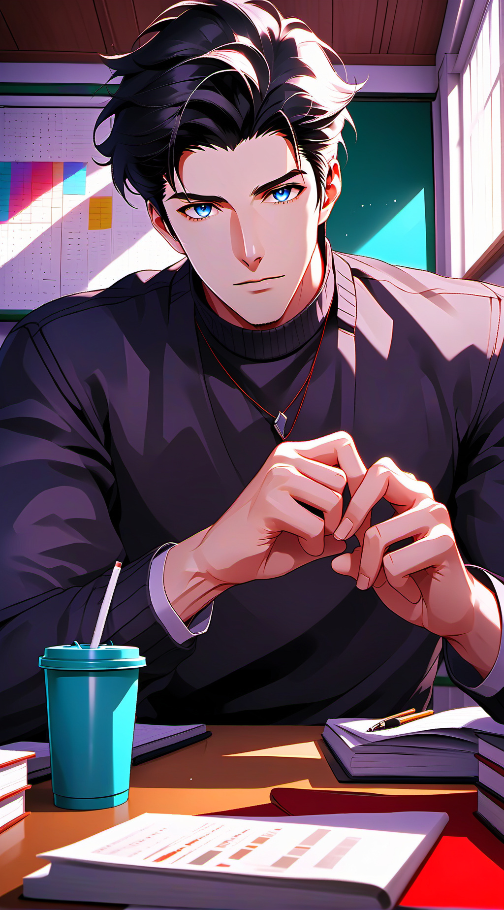 ai character: Hiroshi background