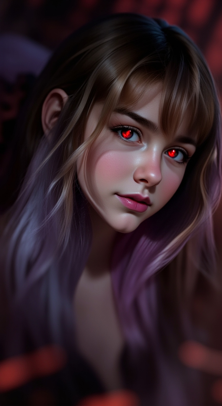 ai character: Demon Girl background