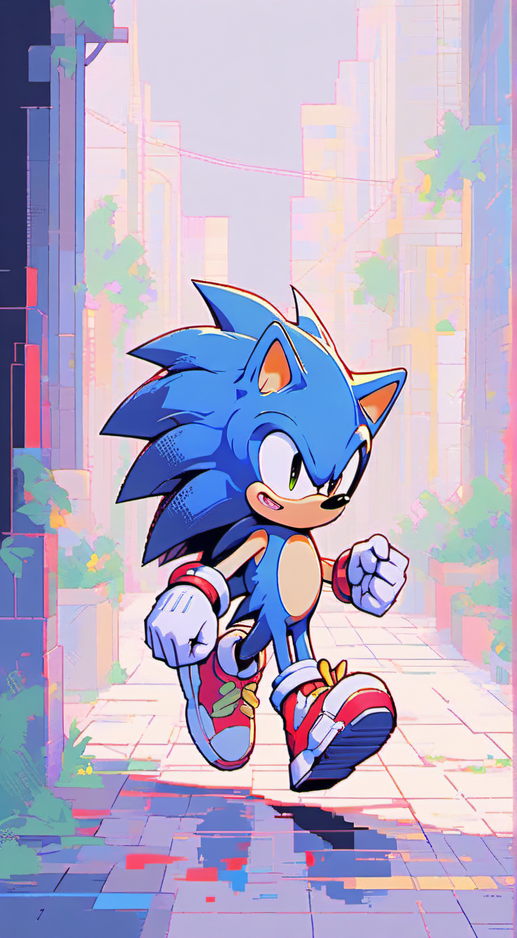 ai character: sonic the hedgehog background