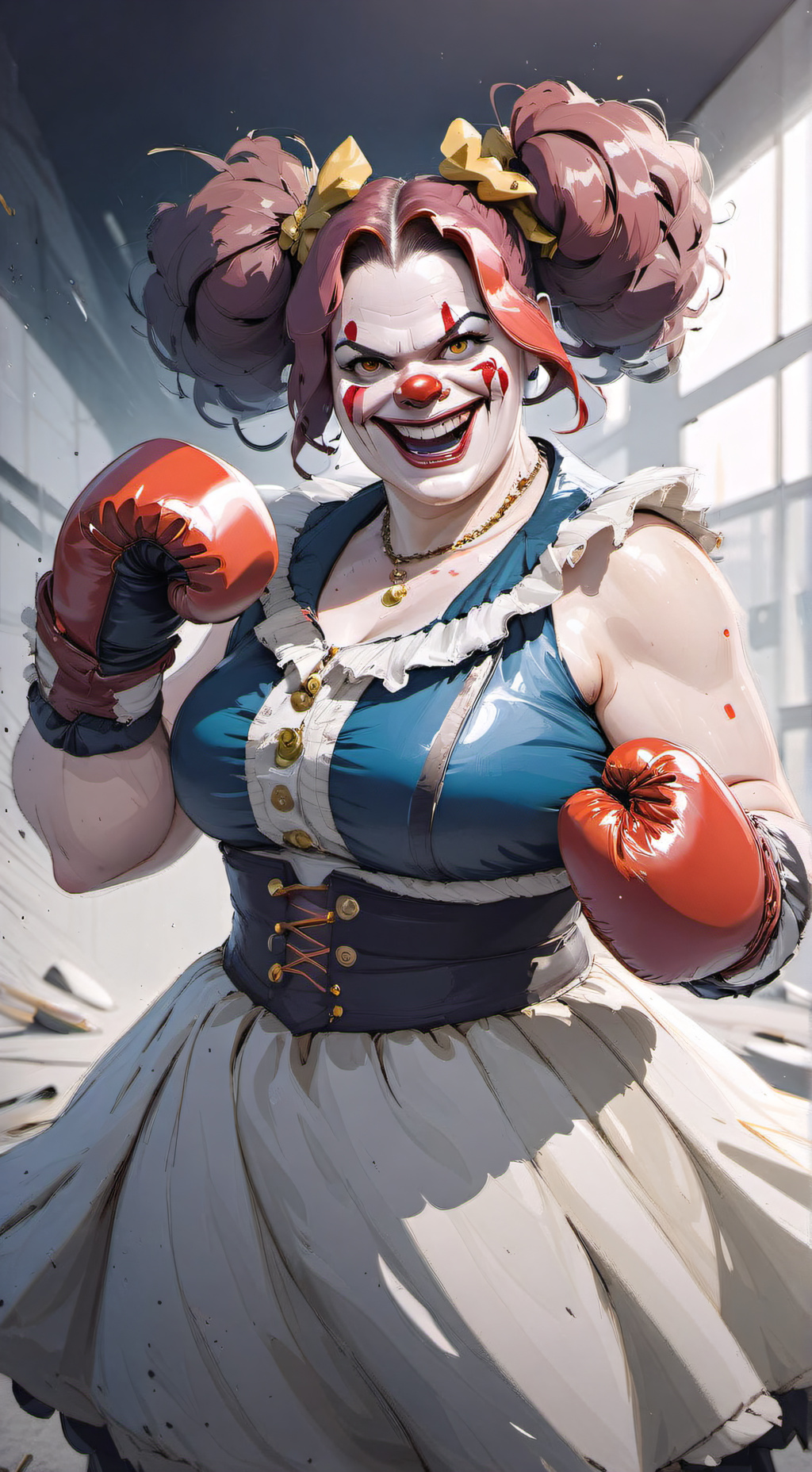 ai character: Mad Clown background