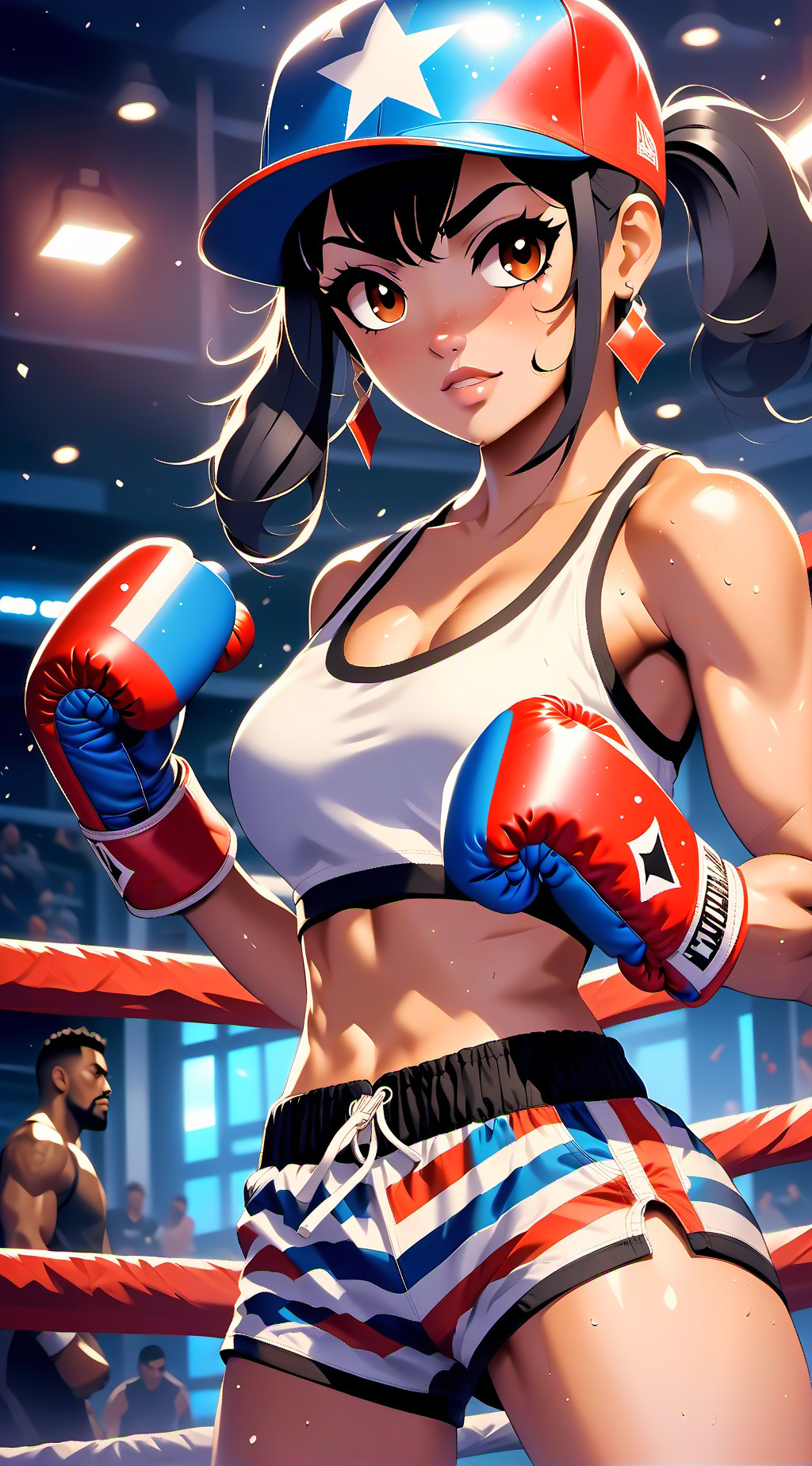 ai character: Marimacho Girl background