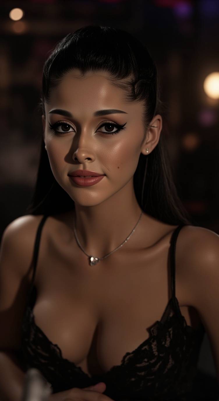 ai character: Ariana Grande background