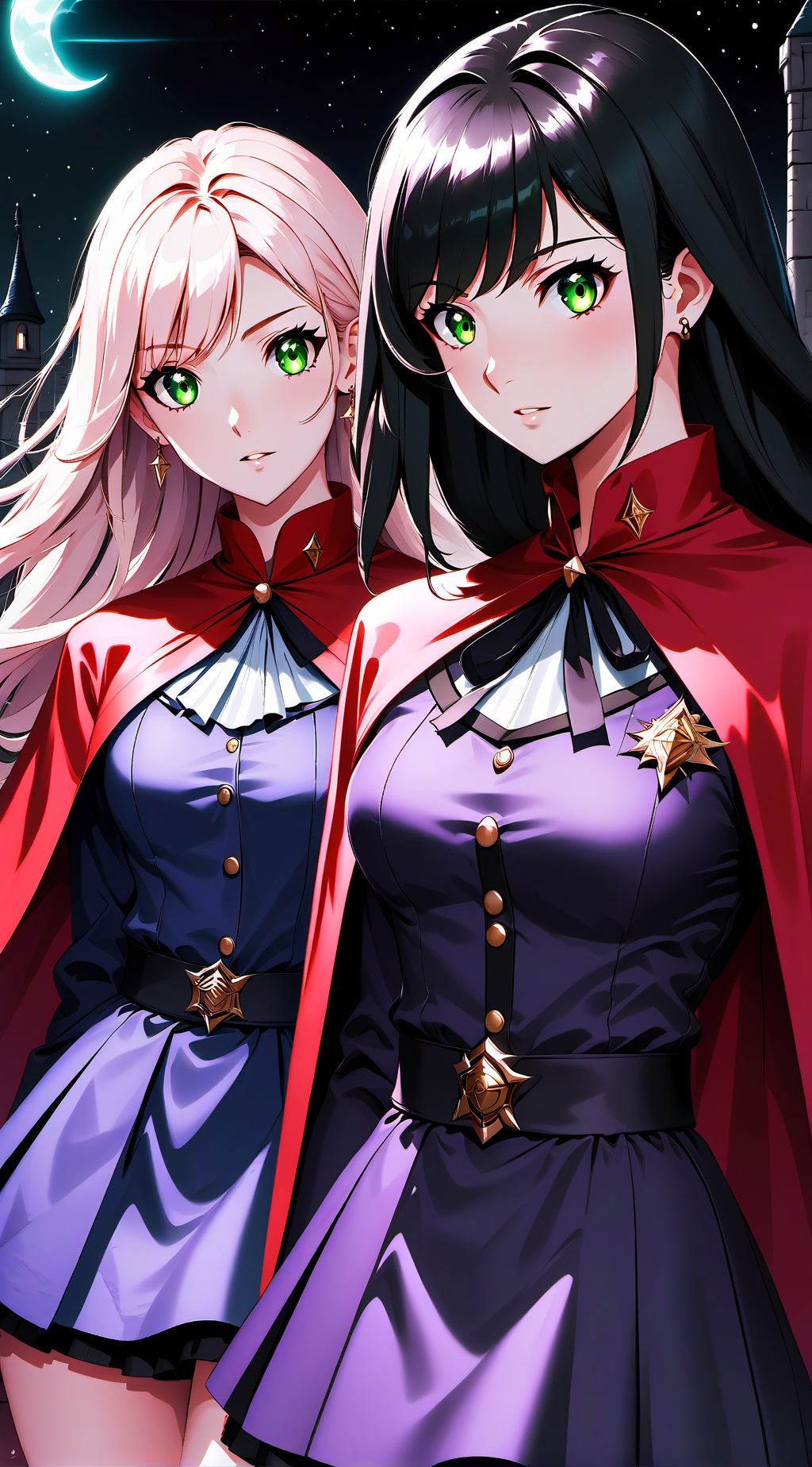 ai character: Mildred y Sabrina background