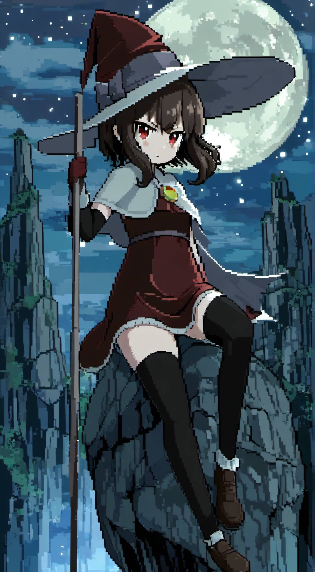ai character: Megumin  background