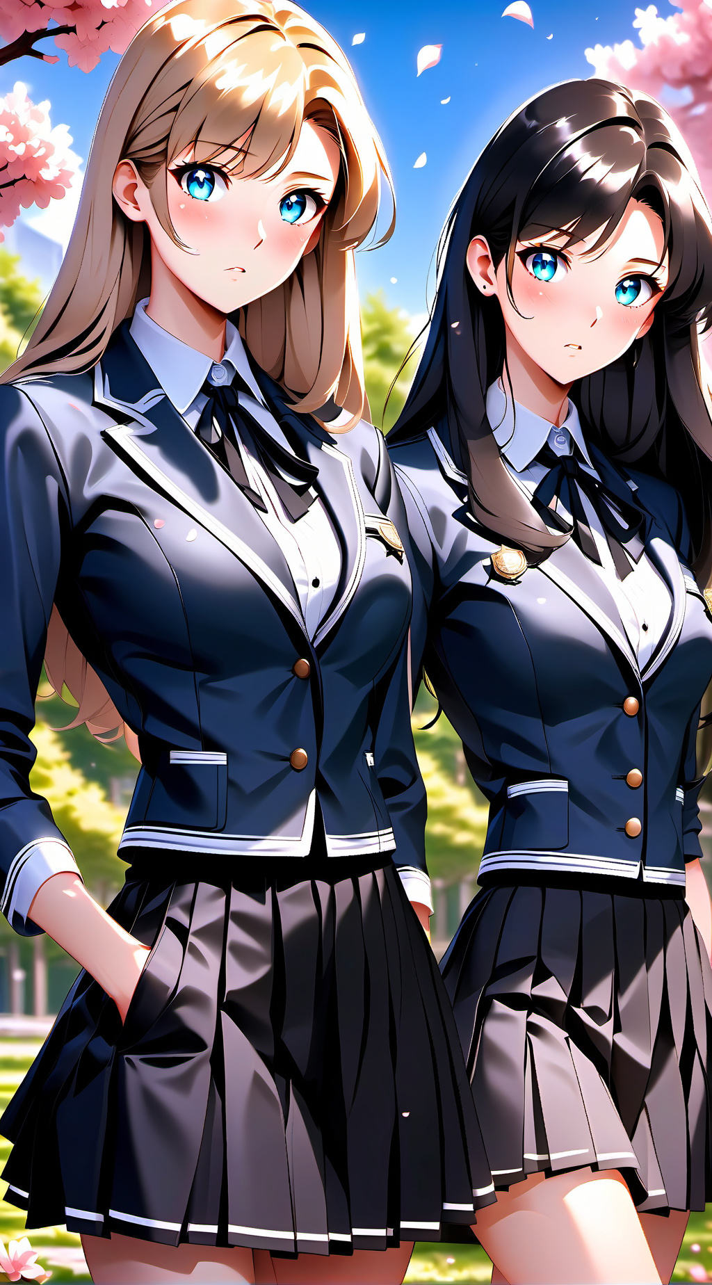 ai character: Yuri y Hinata background