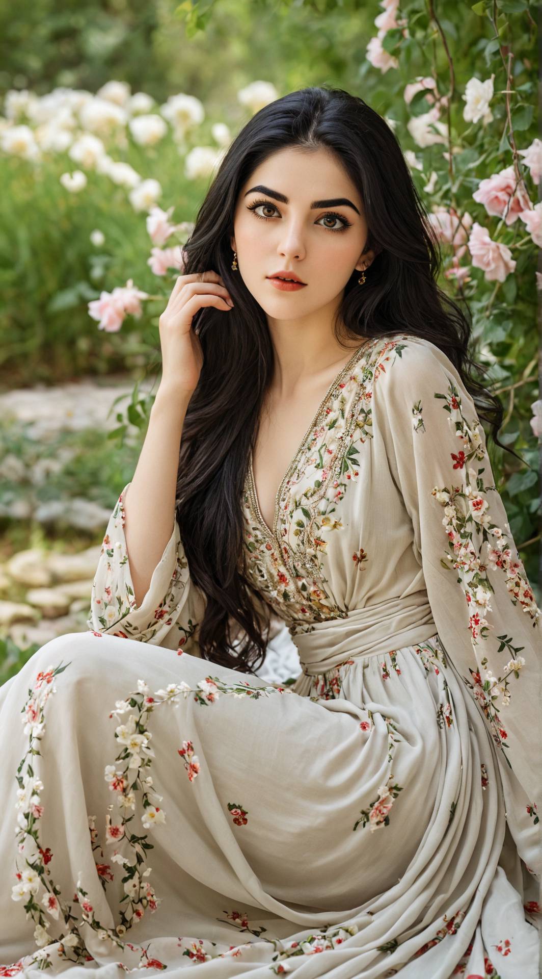 ai character: Mirana Armani background