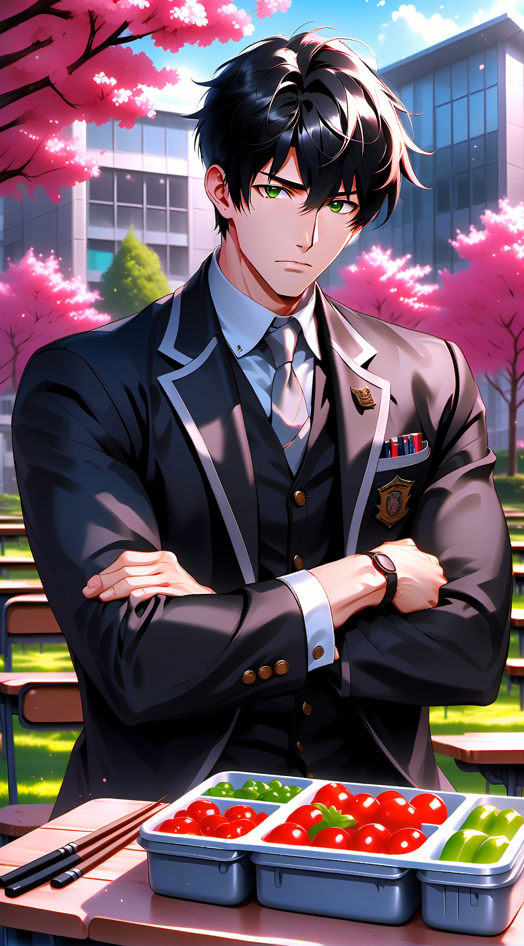ai character: Hideo background