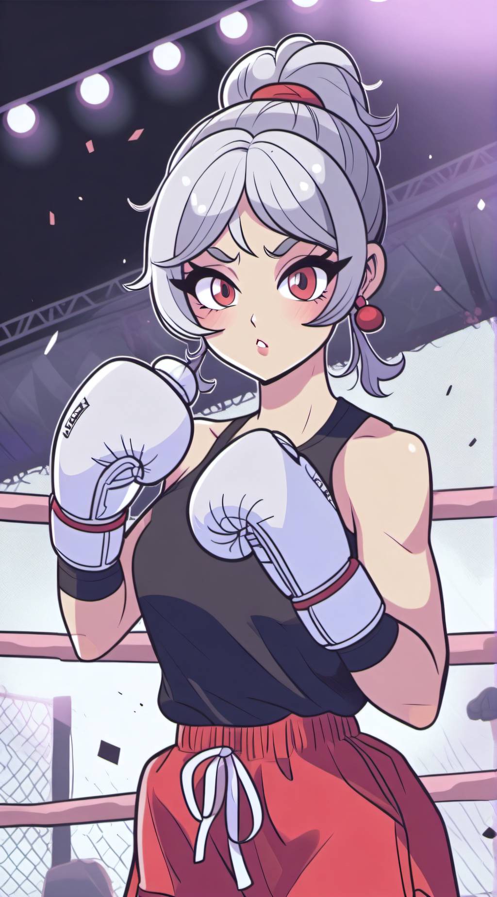ai character: purah totk boxing  background