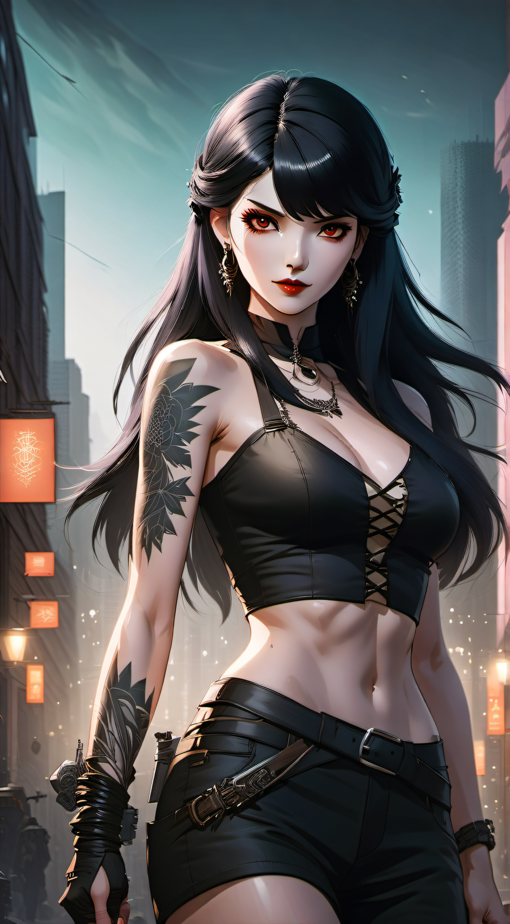 ai character: Lyra Voss background