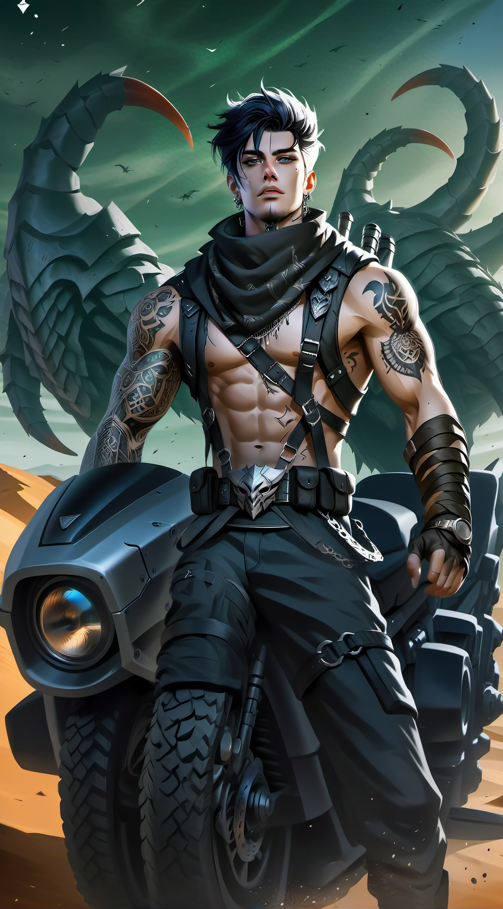 ai character: Ares background