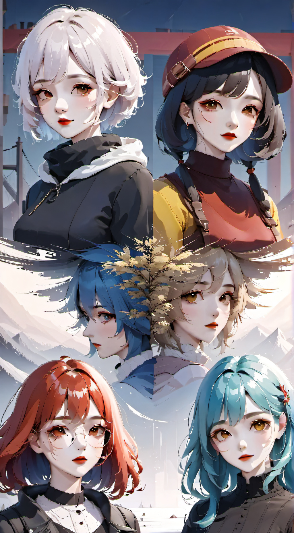 ai character: Six Leaves background