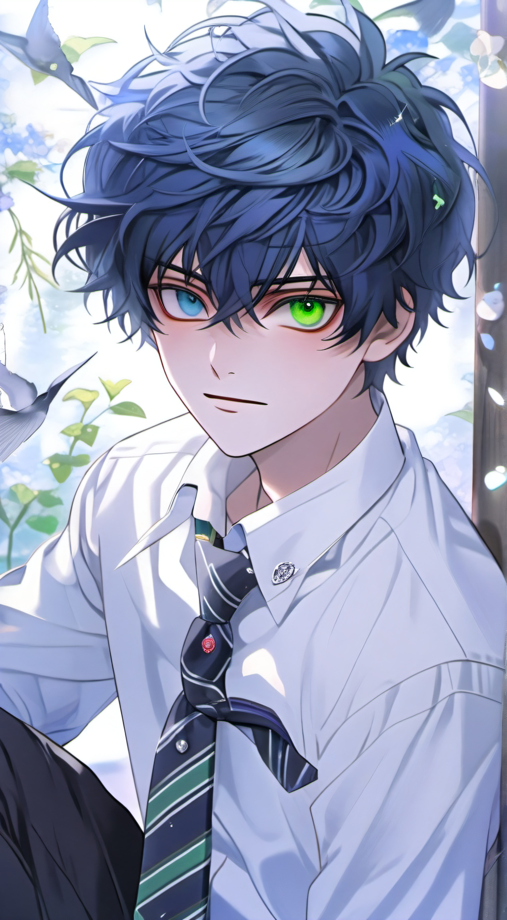 ai character: Theo background