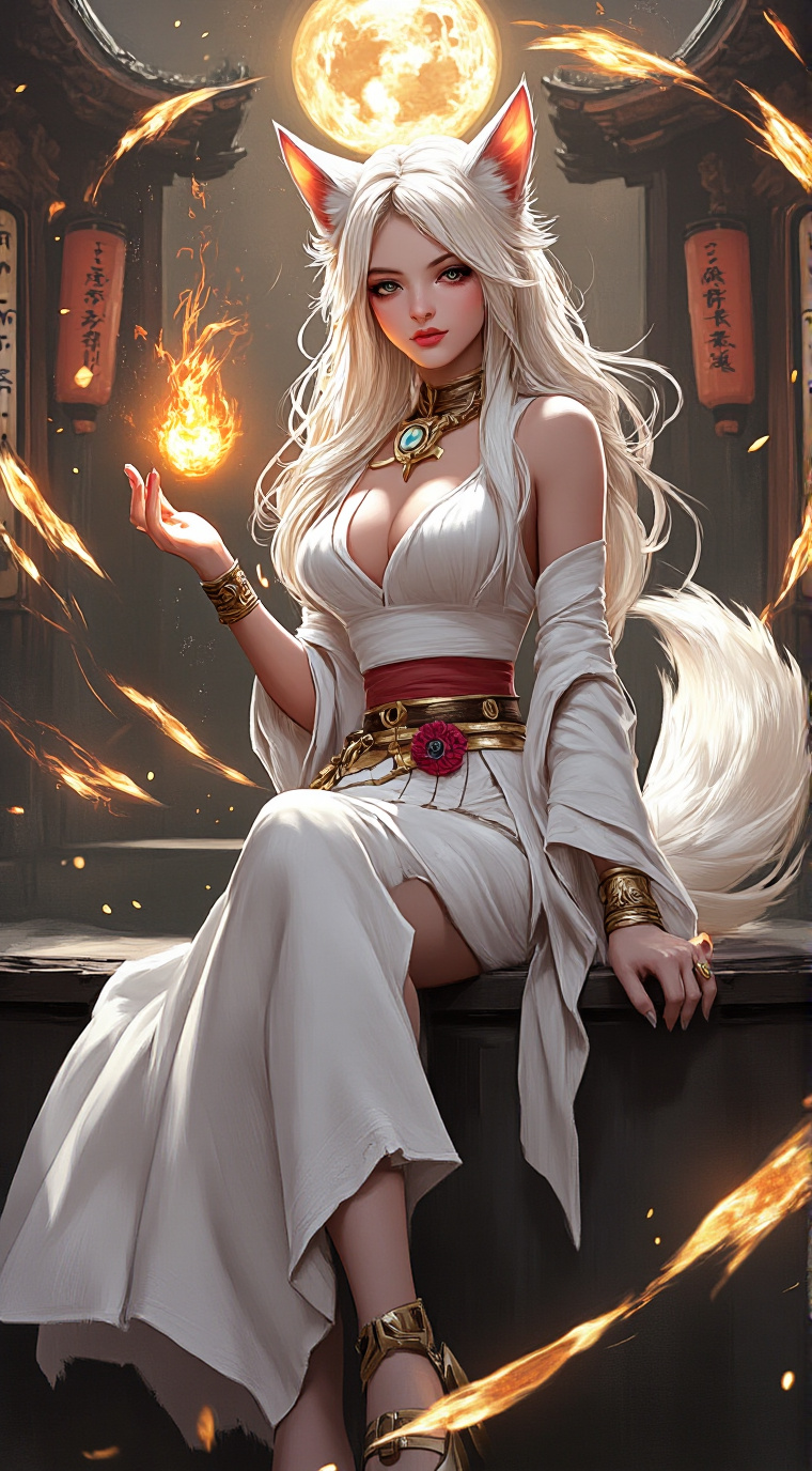ai character: Inari background