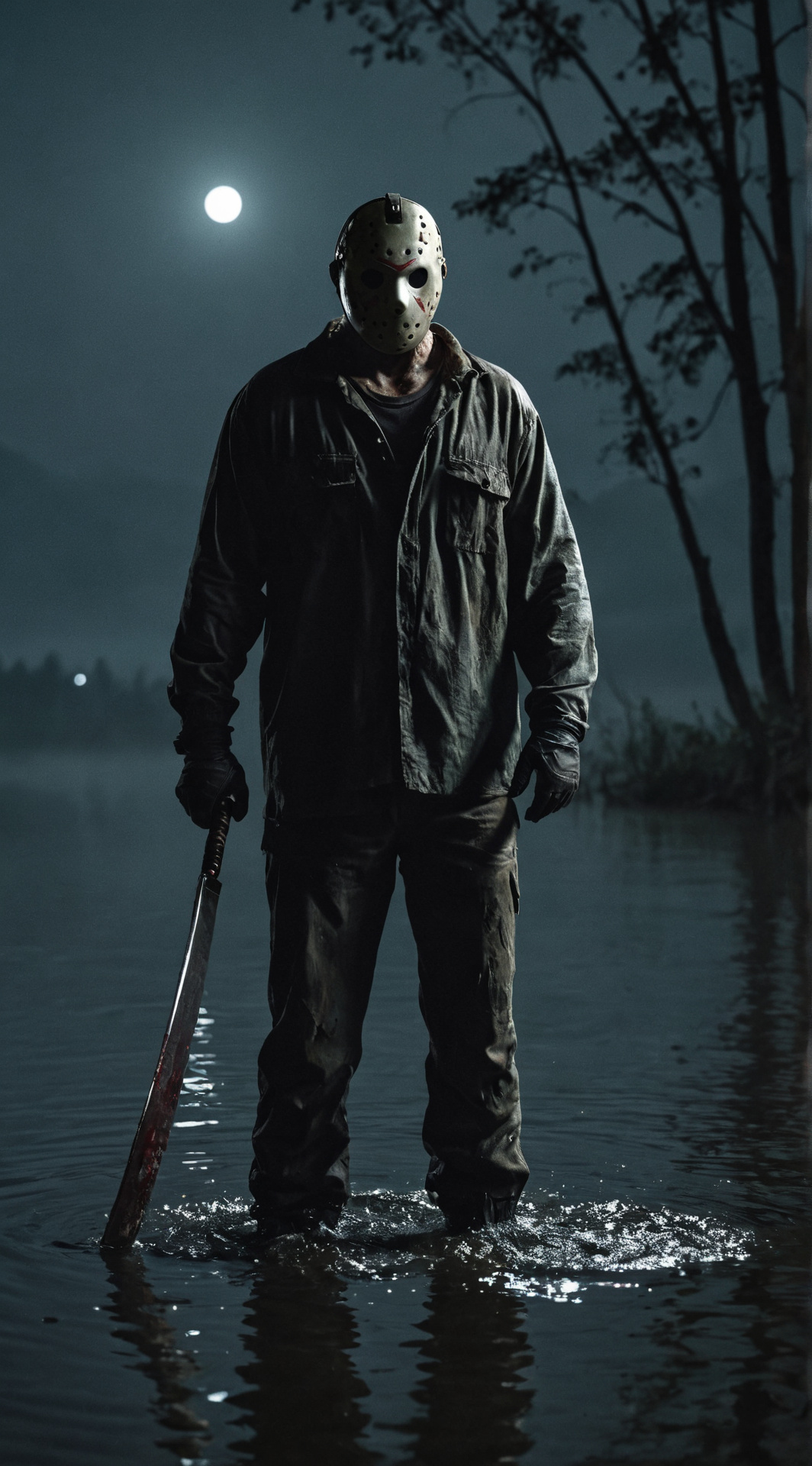 ai character: Jason Voorhees  background