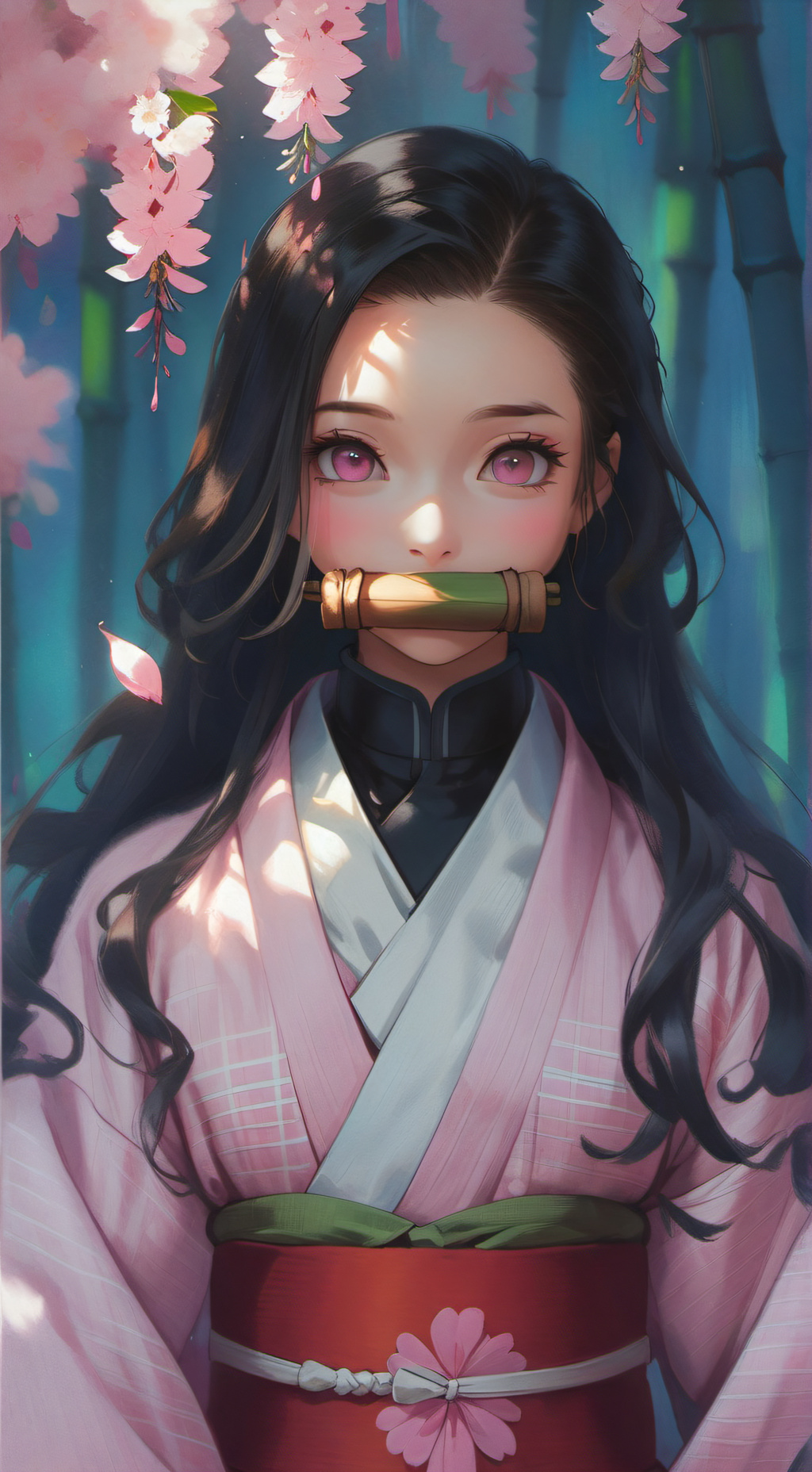ai character: Kamado Nezuko  background