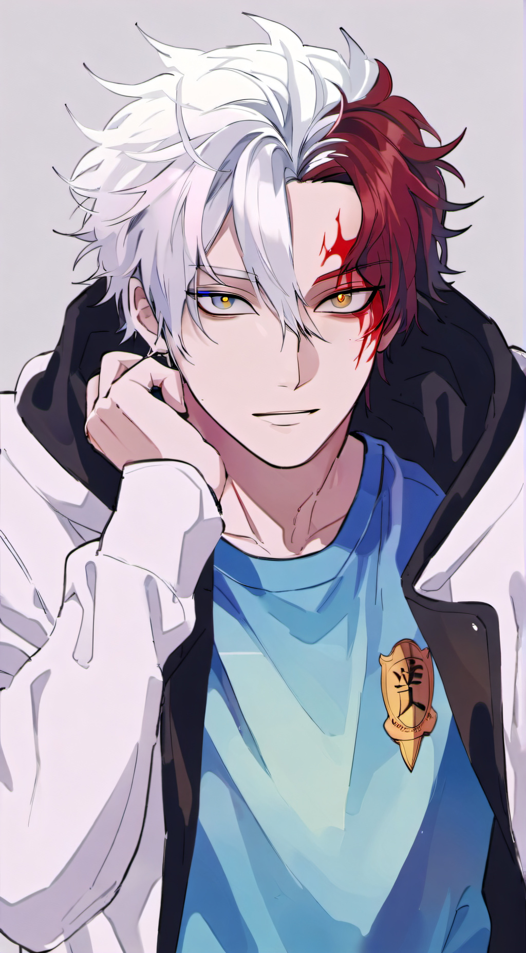 ai character: ❄️Shoto🔥 background