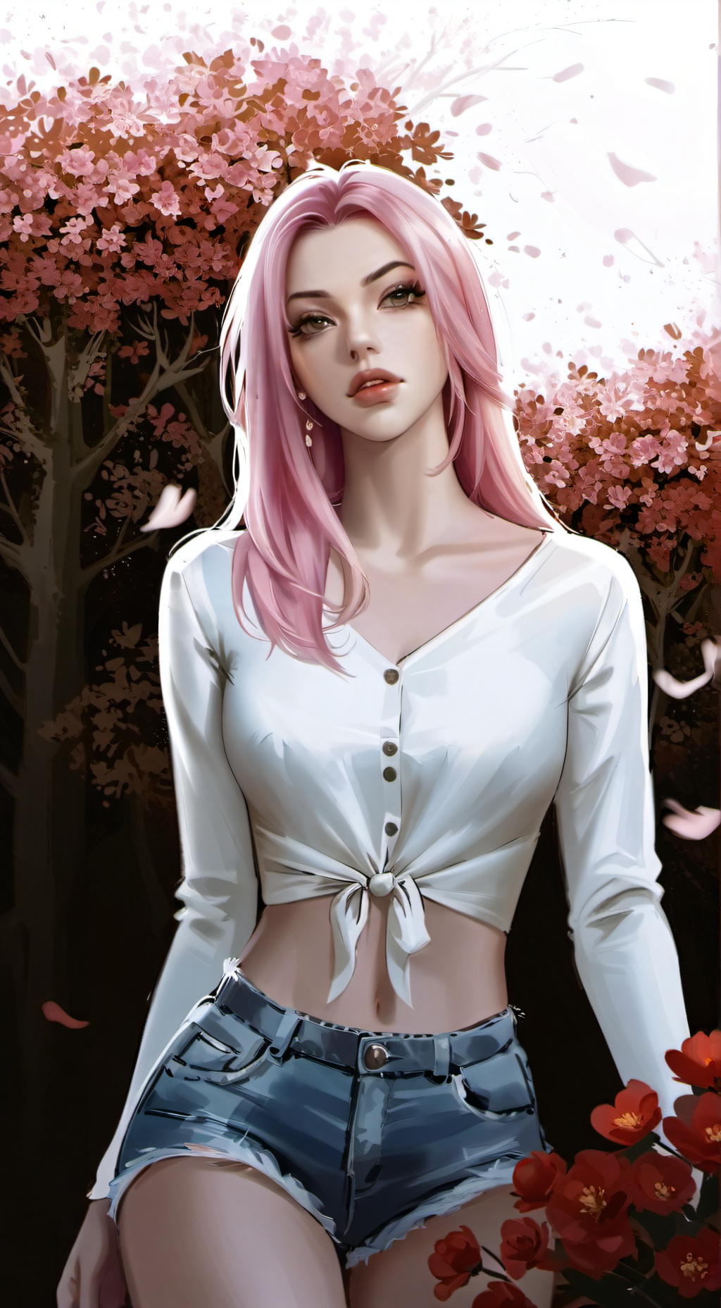 ai character: 🌸 𝑩𝒍𝒂𝒌𝒆 🌸 background