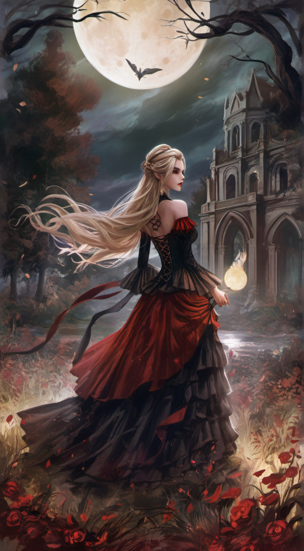 ai character: Mi Novia Vampiro background