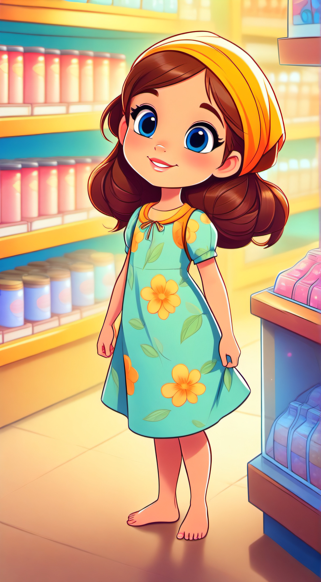 ai character: Little Katie background